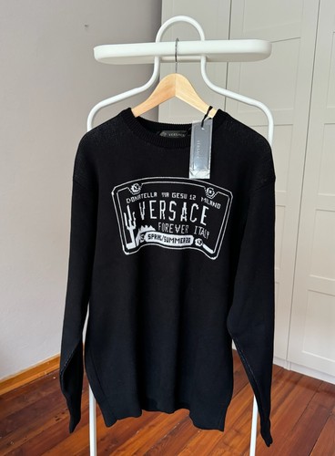 Strickpullover versace schwarz - strickpullover,