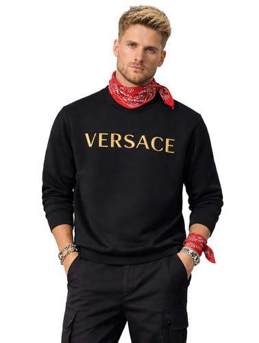 Versace brushed embroidery - brushed,